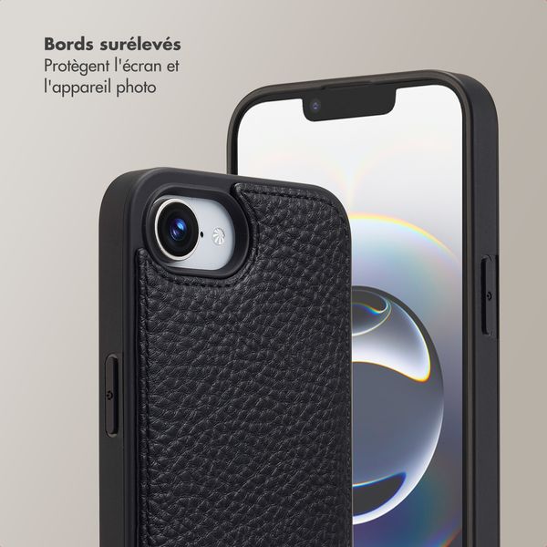 Selencia Coque de télephone Nova avec cordon et porte-cartes Apple iPhone 17e / 16e - Noir