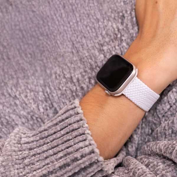 imoshion Bracelet nylon tissé Apple Watch | 44/45/46/49 mm - Blanc