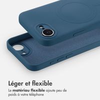 imoshion Coque Couleur avec MagSafe Apple iPhone 17e / 16e - Bleu foncé