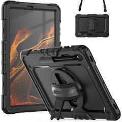 Accezz Coque arrière Defender XT Samsung Galaxy Tab S8 Plus / S7 Plus / S7 FE 5G - Noir
