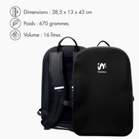 imoshion Sac à dos Hermétique et Étanche 16L - Moyen - Noir