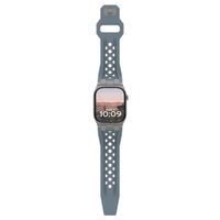 UAG Bracelet Monarch en silicone Apple Watch | 44/45/46/49 mm - Cloud Blue/Titanium