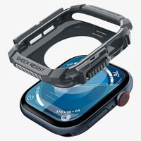 Spigen Coque Rugged Armor™ Apple Watch 10 / 11 - 46 mm - Dark Grey