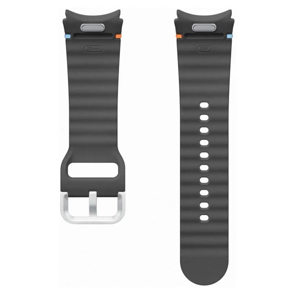 Samsung Bracelet Sport original Samsung Galaxy Watch 4 / 5 / 6 / 7 / FE (20 mm) - Taille S/M - Dark Gray