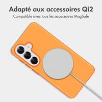 imoshion Coque arrière Color avec Thin MagSafe Ring Samsung Galaxy S25 / S24 - Orange