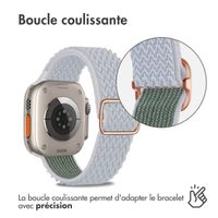 imoshion Bracelet en nylon élastique Apple Watch | 44/45/46/49 mm - Gris clair