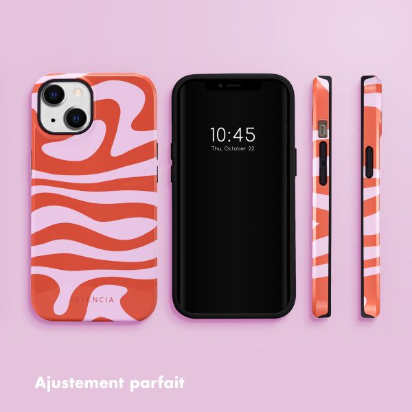 Selencia Coque arrière Vivid Apple iPhone 14 - Dream Swirl Pink