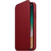 Apple Étui de télephone portefeuille Leather Folio Apple iPhone X / Xs - Red