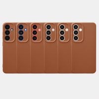 imoshion Coque arrière Texture Samsung Galaxy S25 - Marron