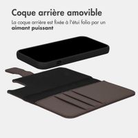 imoshion Étui portefeuille luxe 2-en-1 amovible Apple iPhone 13 - Marron