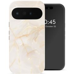 Selencia Coque arrière Vivid avec MagSafe Google Pixel 11 - Golden Beige Marble