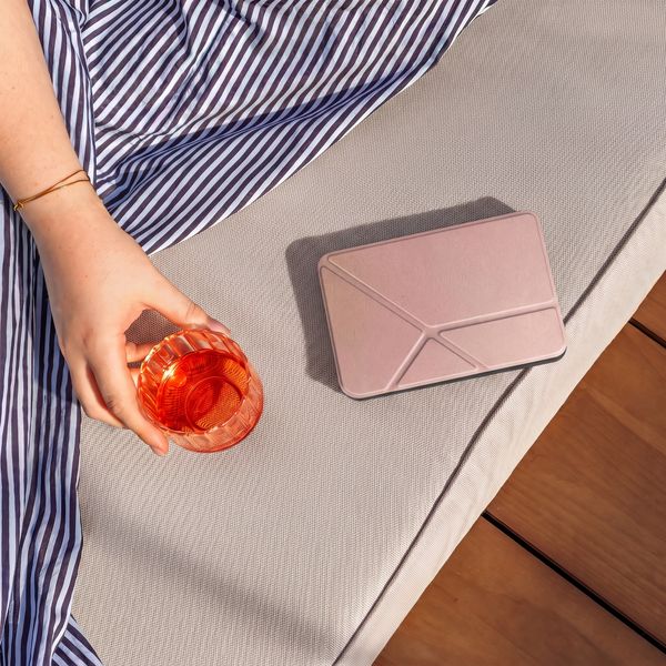 imoshion Étui de liseuse portefeuille Pliable Kobo Libra Colour - Rose Doré