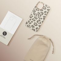 Selencia Coque Sabi imprimé panthère avec MagSafe Apple iPhone 15 - Soft Ivory