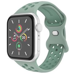 imoshion Bracelet Sport⁺ en silicone Apple Watch | 44/45/46/49 mm - Taille S/M - Light Green & Green