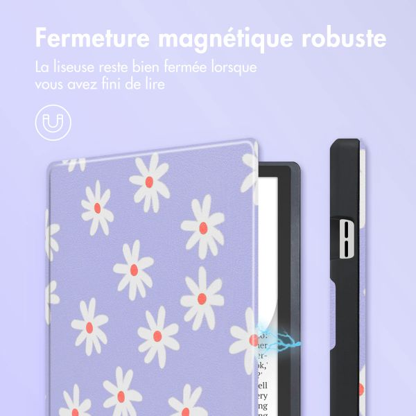 imoshion Étui á rabat Pocketbook InkPad Color 3 / InkPad 4 - Flowers Distance