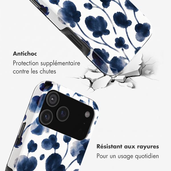 Selencia Coque arrière Vivid avec MagSafe Apple iPhone 18 Pro / 17 Pro - Midnight Blossom