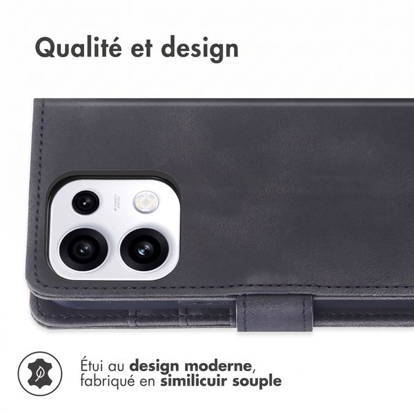 imoshion Etui de télephone portefeuille avec cordon Oppo Reno 16 / 16 Pro - Noir
