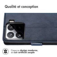 imoshion Étui de télephone portefeuille de luxe Xiaomi 15 - Bleu foncé