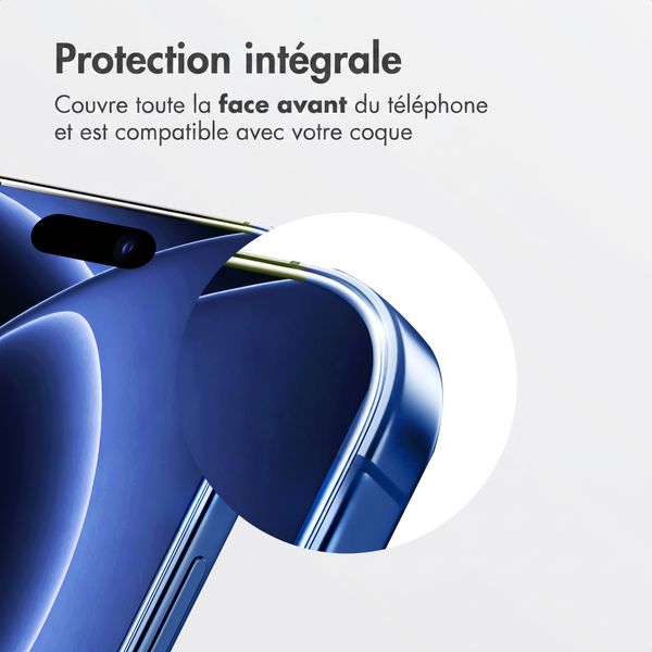 Accezz Protecteur d'écran en verre trempé + Applicateur Apple iPhone 18 Pro / 17 Pro