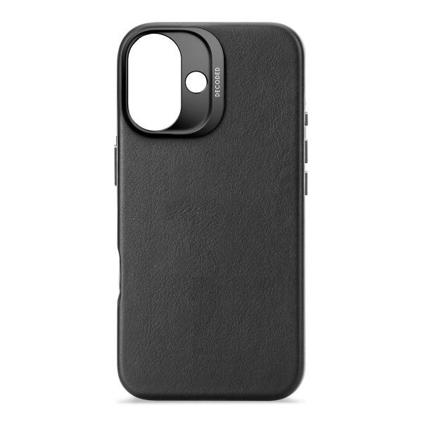 Decoded Coque en cuir MagSafe Apple iPhone 16 - Noir