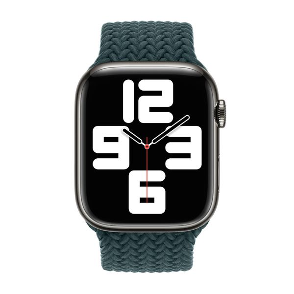 Apple Bracelet Solo tressé Apple Watch | 44/45/46/49 mm - Taille 10 - Rainforest