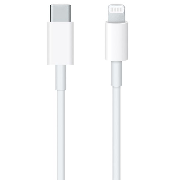 Apple Adaptateur secteur USB-C d'origine de 20 watts + câble USB-C vers Lightning d'origine - 2 mètres - Blanc