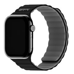 Holdit Bracelet en silicone magnétique Apple Watch | 38/40/41/42 mm - Black / Grey