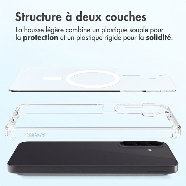 Accezz Coque arrière Xtreme Impact avec MagSafe Samsung Galaxy A27 (5G) - Transparent