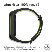 imoshion Bracelet sport silicone Xiaomi Mi Band 5 / 6 - Black & Lime