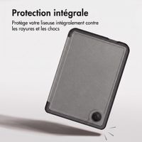 imoshion Étui de liseuse portefeuille Pliable Kobo Clara Colour / BW - Gris