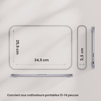 Selencia Housse laptop teddy 13-14 pouces - Choco Brown