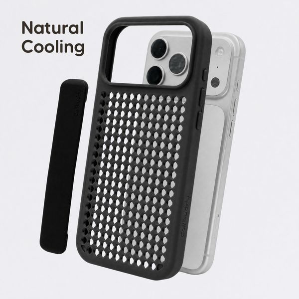 Callbuddy Coque avec strap Apple iPhone 17 Pro Max - Epic Black