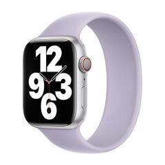 Apple Bracelet Boucle unique en Silicone Apple Watch | 38/40/41/42 mm - Taille 6 - Purple Fog