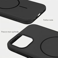 imoshion Coque arrière Color avec Thin MagSafe Ring Apple iPhone 14 / 13 - Noir