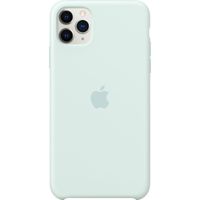 Apple 4 Pack Coque en silicone Apple iPhone 11 Pro Max - Transparant + Seafoam + Alaskan Blue + Black