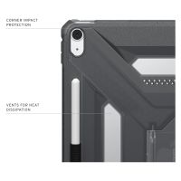 UAG Coque arrière Scout Plus avec support Scout Apple iPad Air 13 pouces (2026) M4 / (2025) M3 / (2024) M2 - Ash