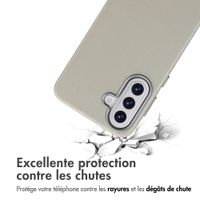 Accezz Coque arrière en cuir avec MagSafe Samsung Galaxy A57 (5G) - Light Grey