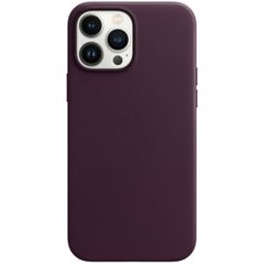 Apple Coque Leather MagSafe Apple iPhone 13 Pro Max - Dark Cherry