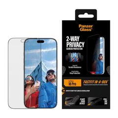 PanzerGlass Ultra Wide Fit FastFit in-a-box Protection d'écran Privacy Apple iPhone 18 Pro