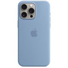 Apple Coque en silicone MagSafe Apple iPhone 15 Pro Max - Winter Blue
