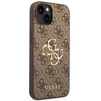 Guess Coque 4G Metal Logo Backcover Apple iPhone 14 - Marron