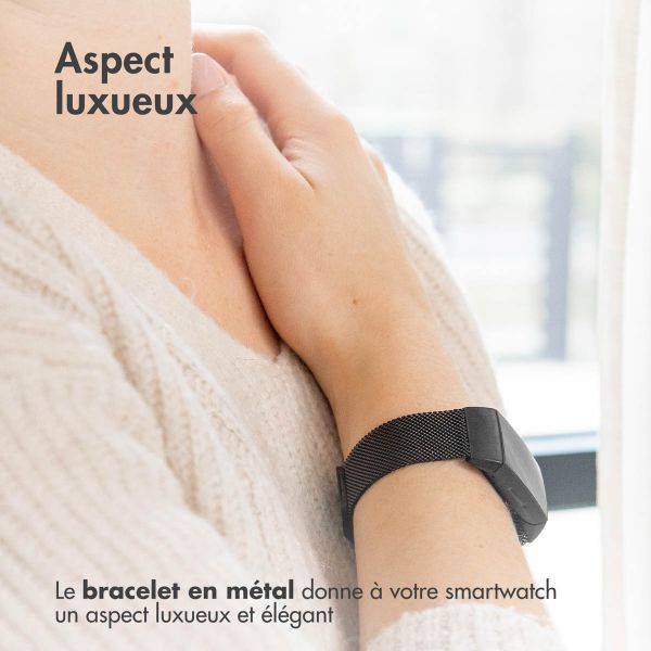 imoshion Bracelet magnétique milanais Samsung Gear Fit 2 / 2 Pro - Noir