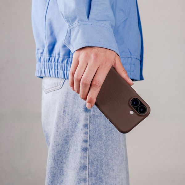 imoshion Coque arrière Texture Apple iPhone 18 Pro / 17 Pro - Marron foncé