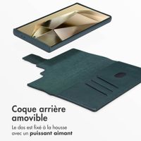 Accezz Étui de télephone portefeuille en cuir 2-en-1 avec MagSafe Samsung Galaxy S24 Ultra - Cedar Green