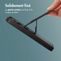 imoshion Coque arrière avec porte-cartes et support Apple iPhone 14 - Noir