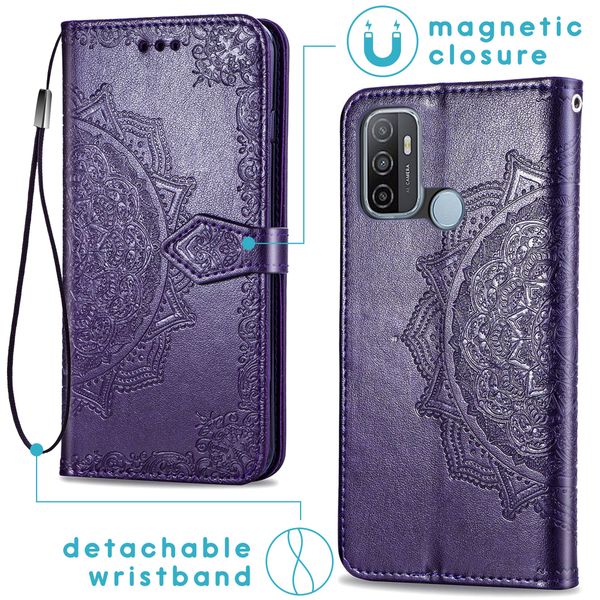 imoshion Etui de télephone Mandala Oppo A53 / Oppo A53s - Violet