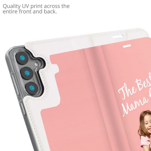 Concevez votre propre housse portefeuille Samsung Galaxy S25 - Blanc