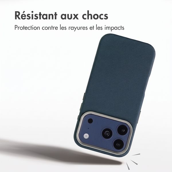 Accezz Coque arrière Mesh avec MagSafe Apple iPhone 17 Pro Max - Bleu foncé