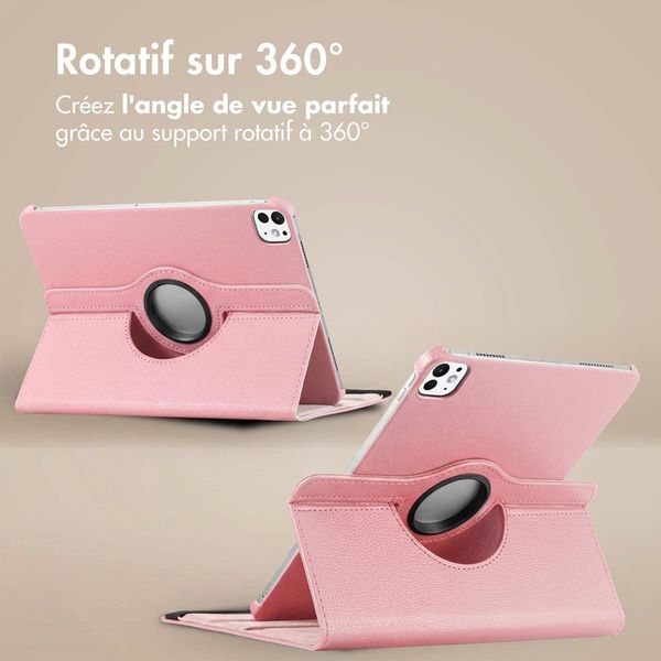 imoshion Coque tablette rotatif à 360° Apple iPad Pro 13 (2025) M5 / (2024) M4 - Rose