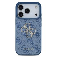 Guess Coque 4G Metal Logo Backcover Apple iPhone 17 Pro - Bleu